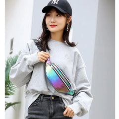 Holographic Fanny Pack Laser Waist Bag for Girls
