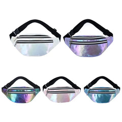 Holographic Fanny Pack Laser PU Waist Bag for Girls