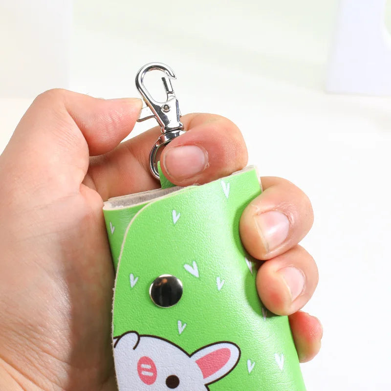 Portable Leather Housekeeper Car Key Holder Bag Case Unisex Wallet Cover