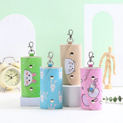 Portable Leather Housekeeper Car Key Holder Bag Case Unisex Wallet Cover