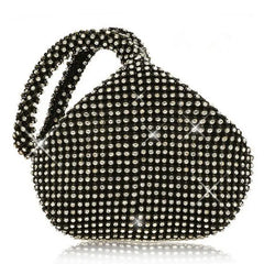Women's Triangle Glitter Handbag Purse Clutch Evening Bags