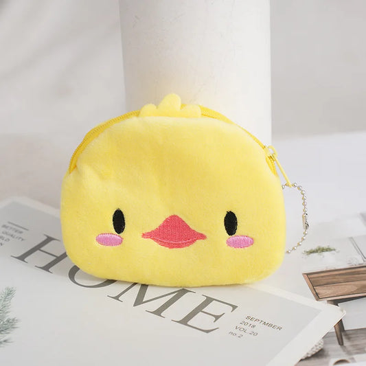 Animal Shape Mini Pig Plush Wallet Coin Purse