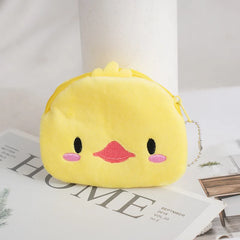 Animal Shape Mini Pig Plush Wallet Coin Purse