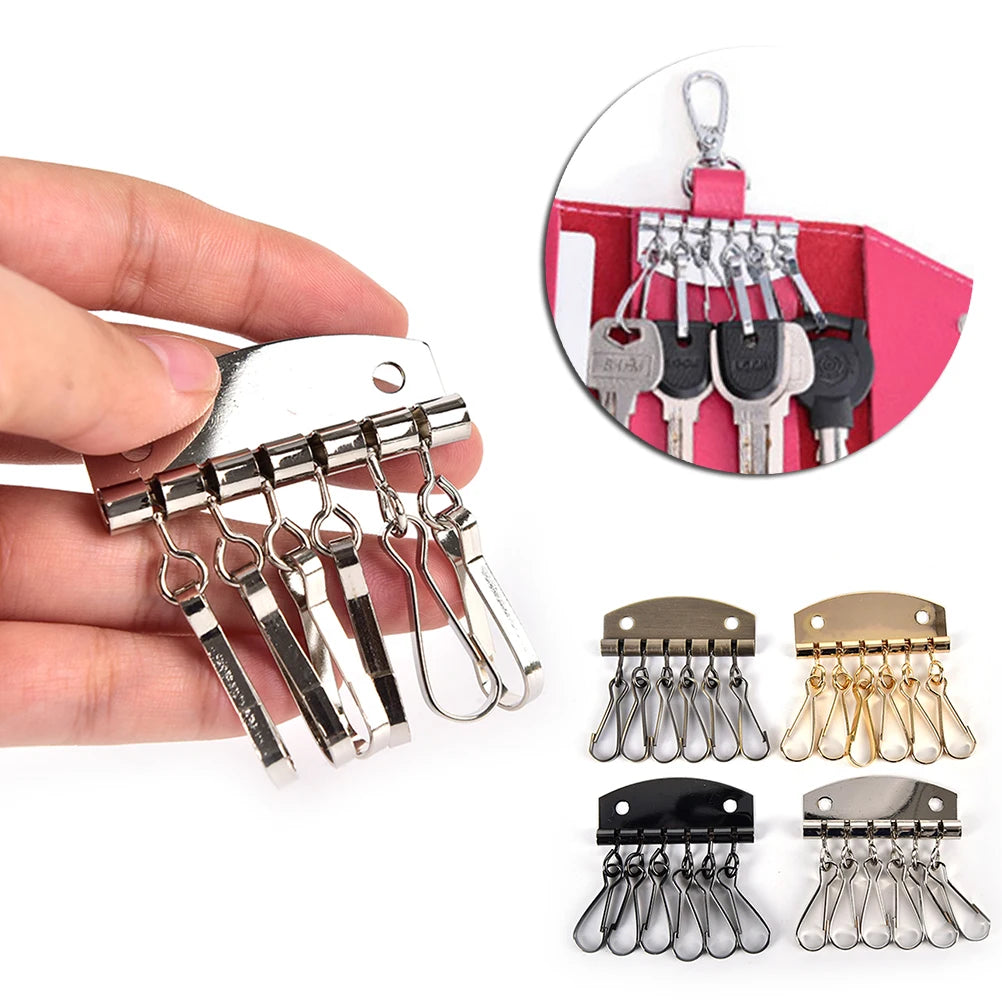1PCS DIY Handbag Purse Inside Key Ring Row Metal Bag Buckles