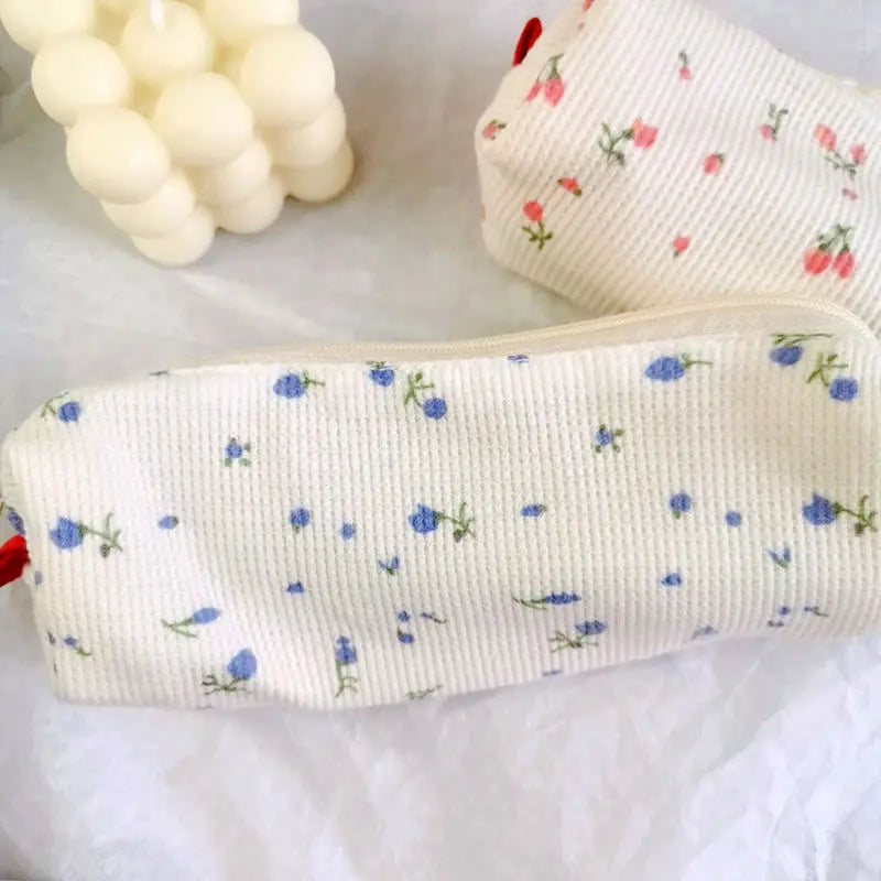 Floral Makeup Brush Pouch Cosmetic Bag