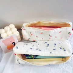 Floral Makeup Brush Pouch Cosmetic Bag