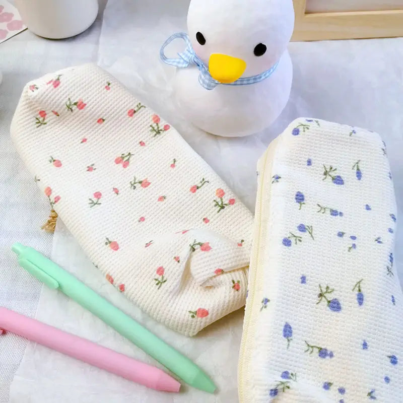 Floral Makeup Brush Pouch Cosmetic Bag