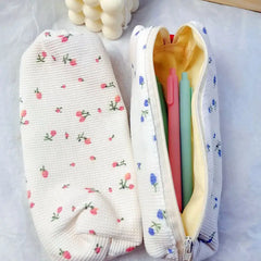 Floral Makeup Brush Pouch Cosmetic Bag