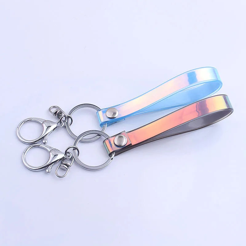 Laser Car Key Pouch Bag Key Holder Organizer PVC Keychain Key Case