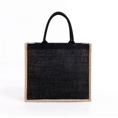 Reusable Jute Tote Bag Burlap Grocery Bag Shopping Beach