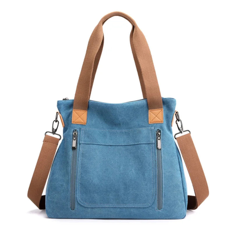 Women Canvas Shoulder Bag Shopping Bags Students Book Bag Handbags Tote