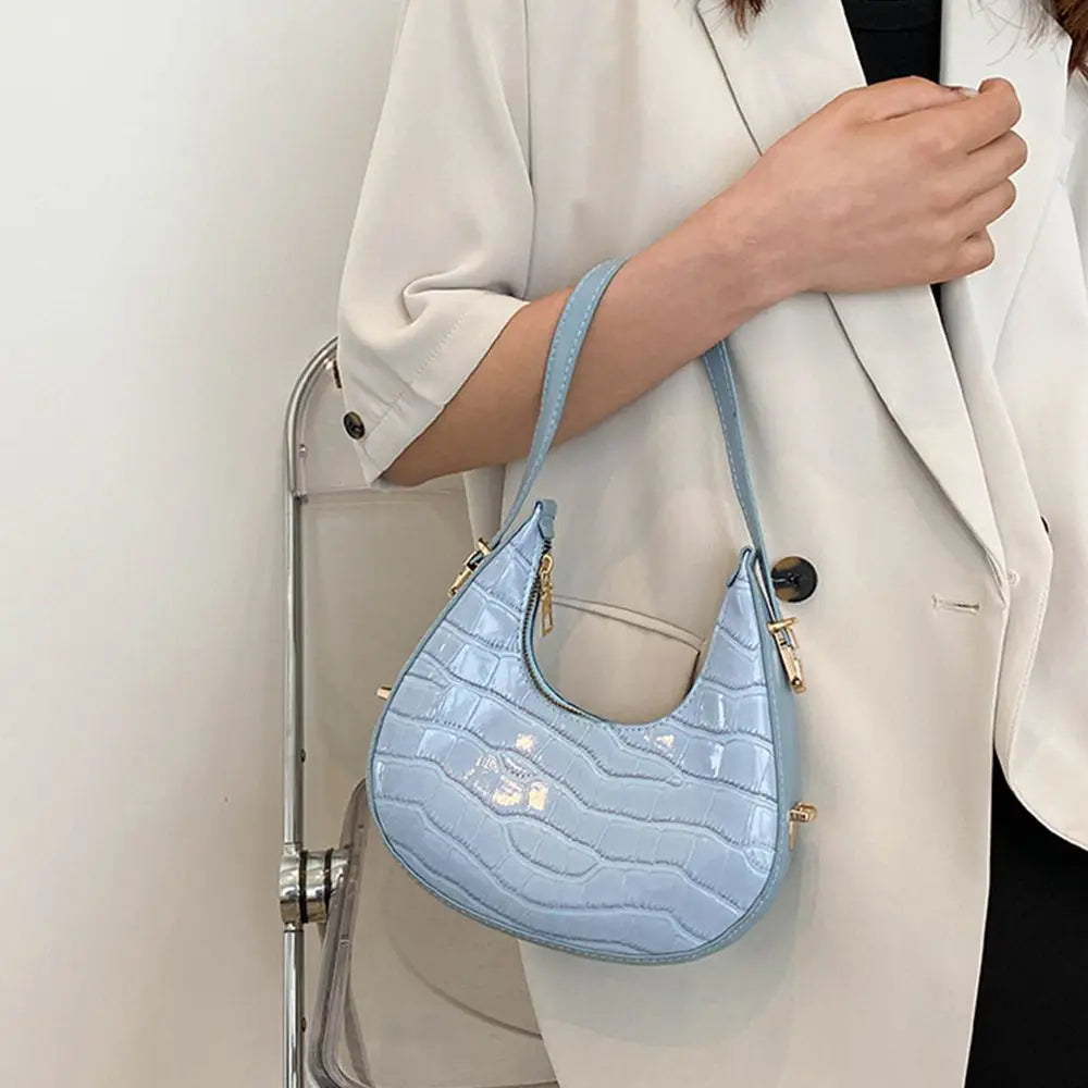 Women's Crocodile Pattern Underarm Bag