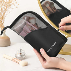 Makeup Storage Box Zipper Cosmetics Bag Waterproof Organizer