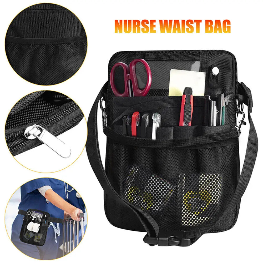 Nurse Storage Waist Bag Organizer Pouch for Healthcare Professionals