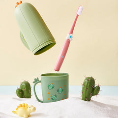 Cactus Toothbrush Case Travel Cover Portable Organizer