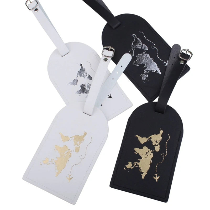 Personalized PU Leather Luggage Bag Tag & Passport Cover Set