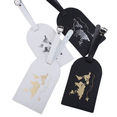 Personalized PU Leather Luggage Bag Tag & Passport Cover Set