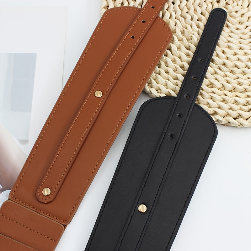 Women's Ultra Wide Elastic Waist Belt Adjustable Girdle