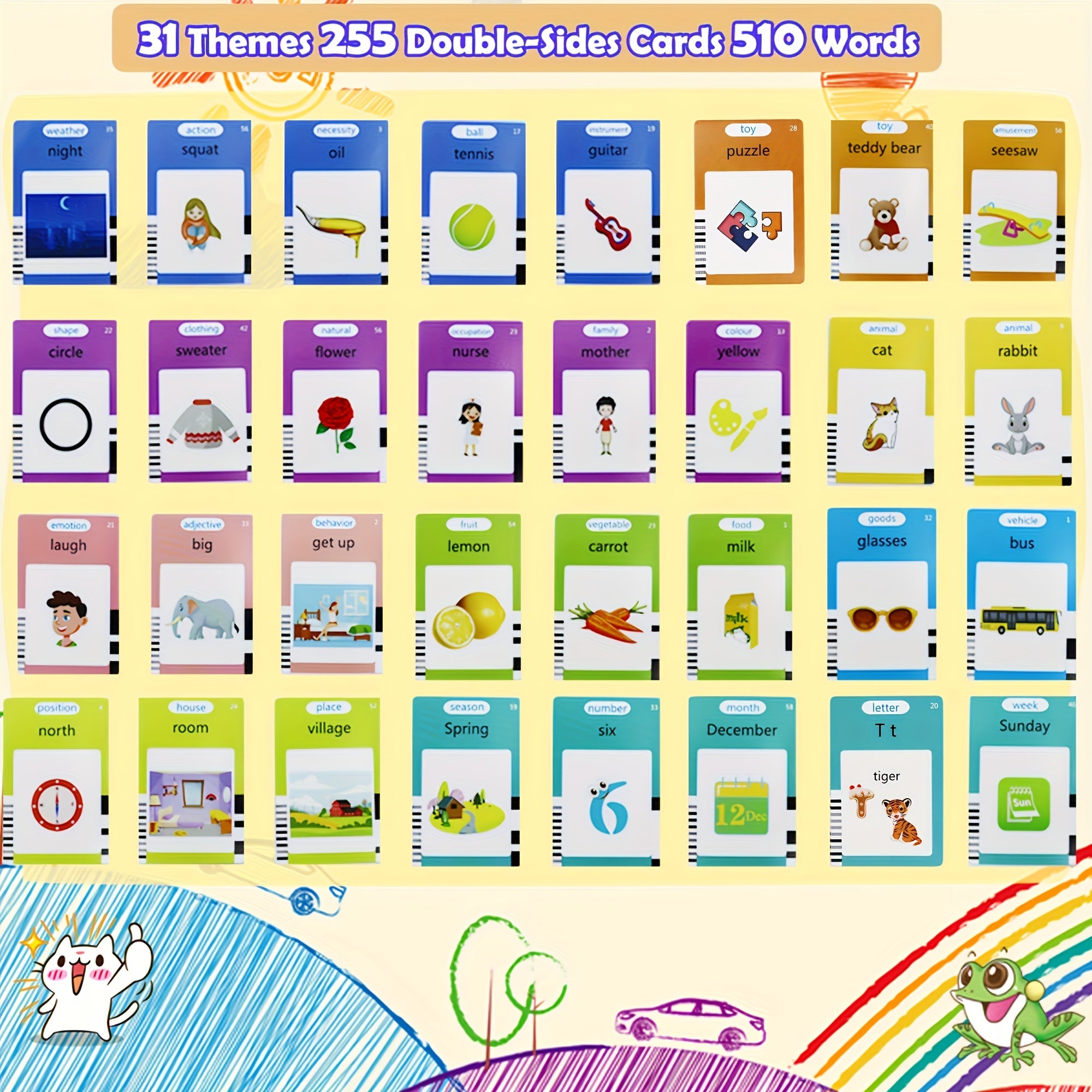 Interactive Flashcards Educational Toys for Boys And Girls