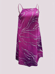  Floral Print Cardigan & Cami Dress Outfits 2 Piece Set
