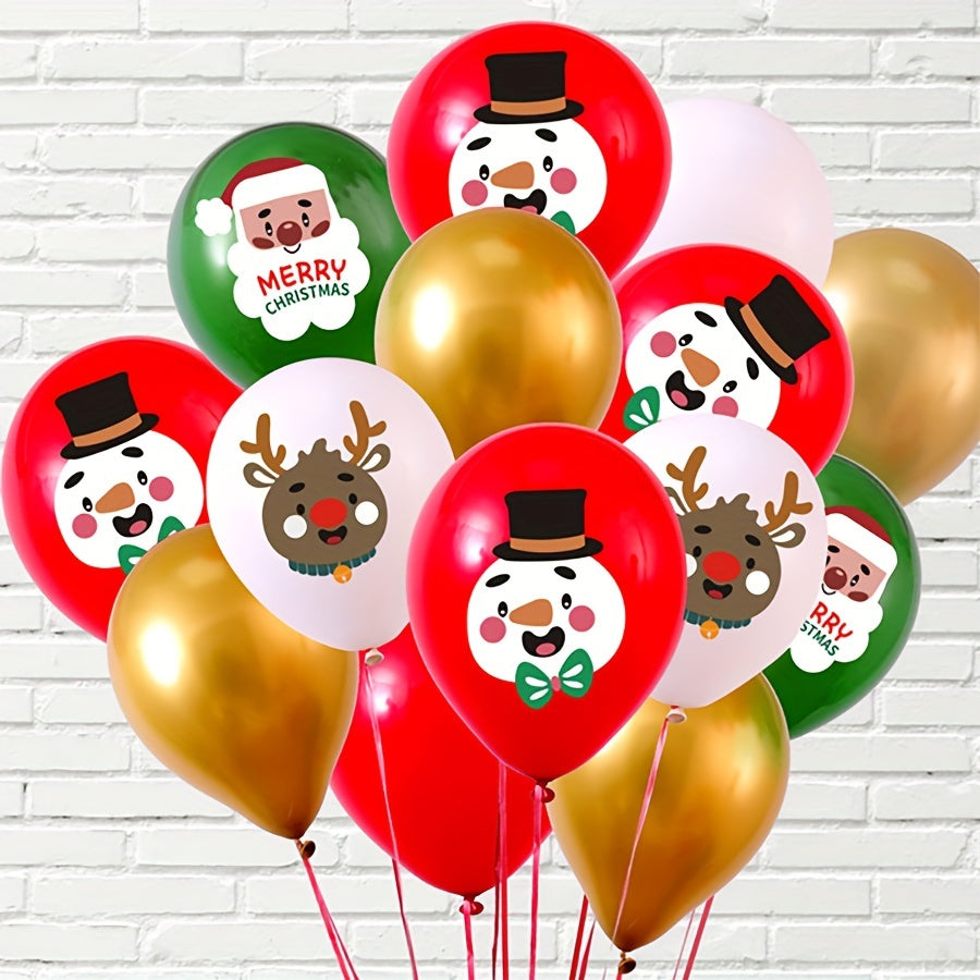 100pc Christmas Balloons 25.4cm Mall Education Scene Layout Latex Balloons