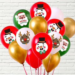100pc Christmas Balloons 25.4cm Mall Education Scene Layout Latex Balloons
