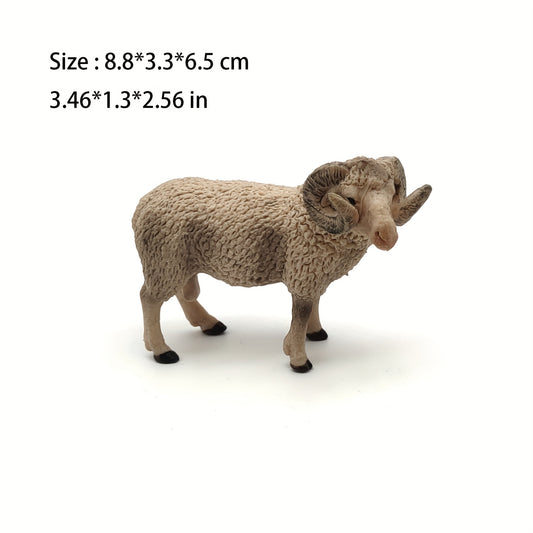 Farm Animal Disc Sheep Model Statue for Decoration
