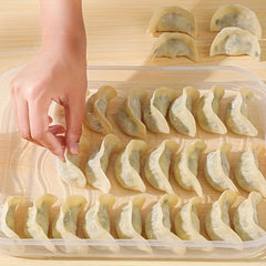 Dumpling Box Sealed Storage Container With Lid Portable Refrigerated Food