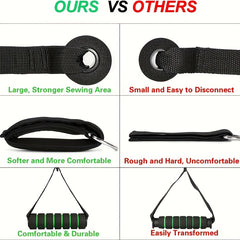Resistance Bands Set with Door Anchor Handles Ankle Straps for Strength Training
