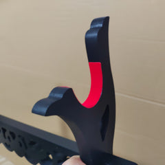 Japanese Sword Display Stand Dragon Pattern Single Tier Rack