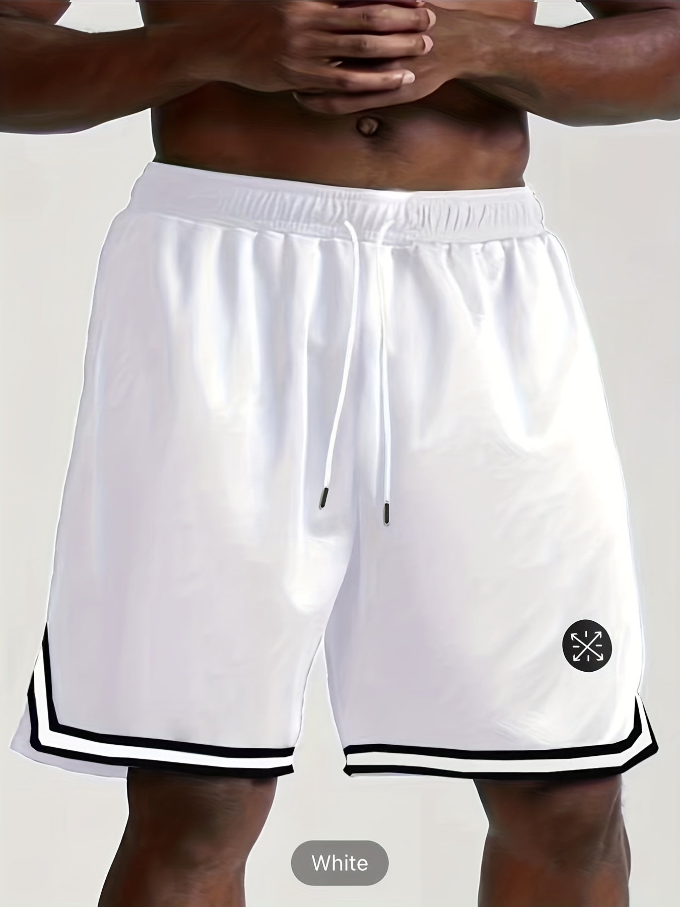 Men's Drawstring Basketball Shorts Lightweight Athletic Shorts