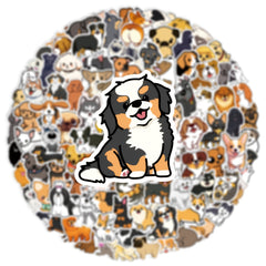 100 Pack Cartoon Dog Vinyl Stickers Self Adhesive Decals