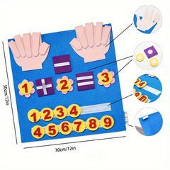 Felt Math Board for Kids Educational Counting & Number Learning Toy