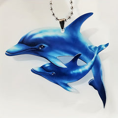 Bionic Dolphin Acrylic Car Pendant