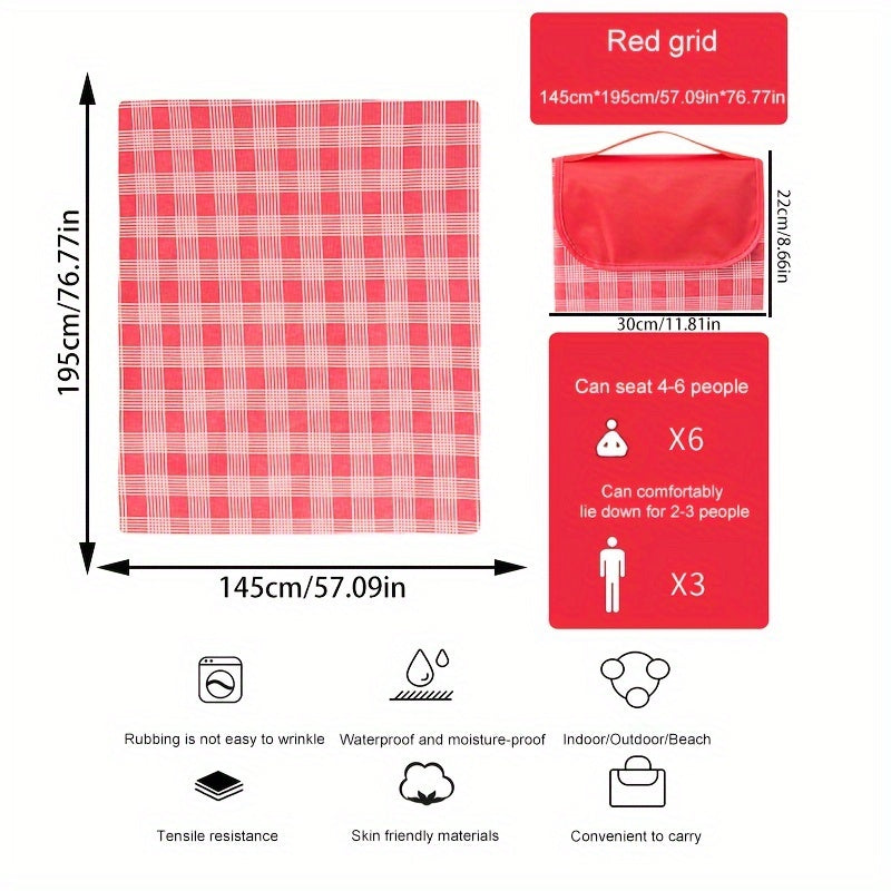 Portable Outdoor Picnic Cloth Folding Oxford Cloth Blanket For Camping