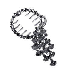 Peacock Rhinestone Crystal Double Side Hair Clip Ladies Hair Accessories