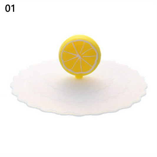 24 Colors Silicone Cup Cover Seal Suction Cup Dustproof Tea Coffee Lids Cap