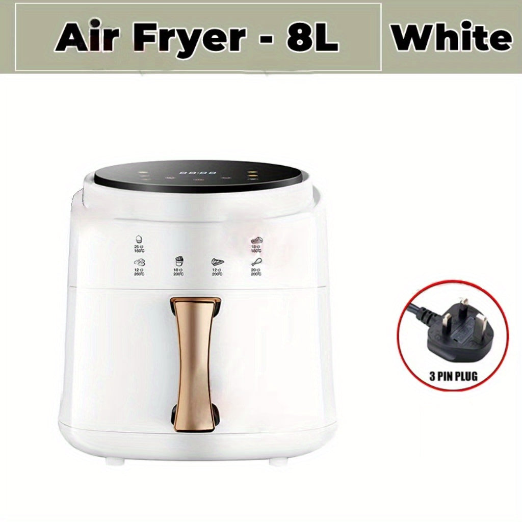 8L Air Fryer LED Digital Touchscreen Kitchen Aid Healthy Cooker