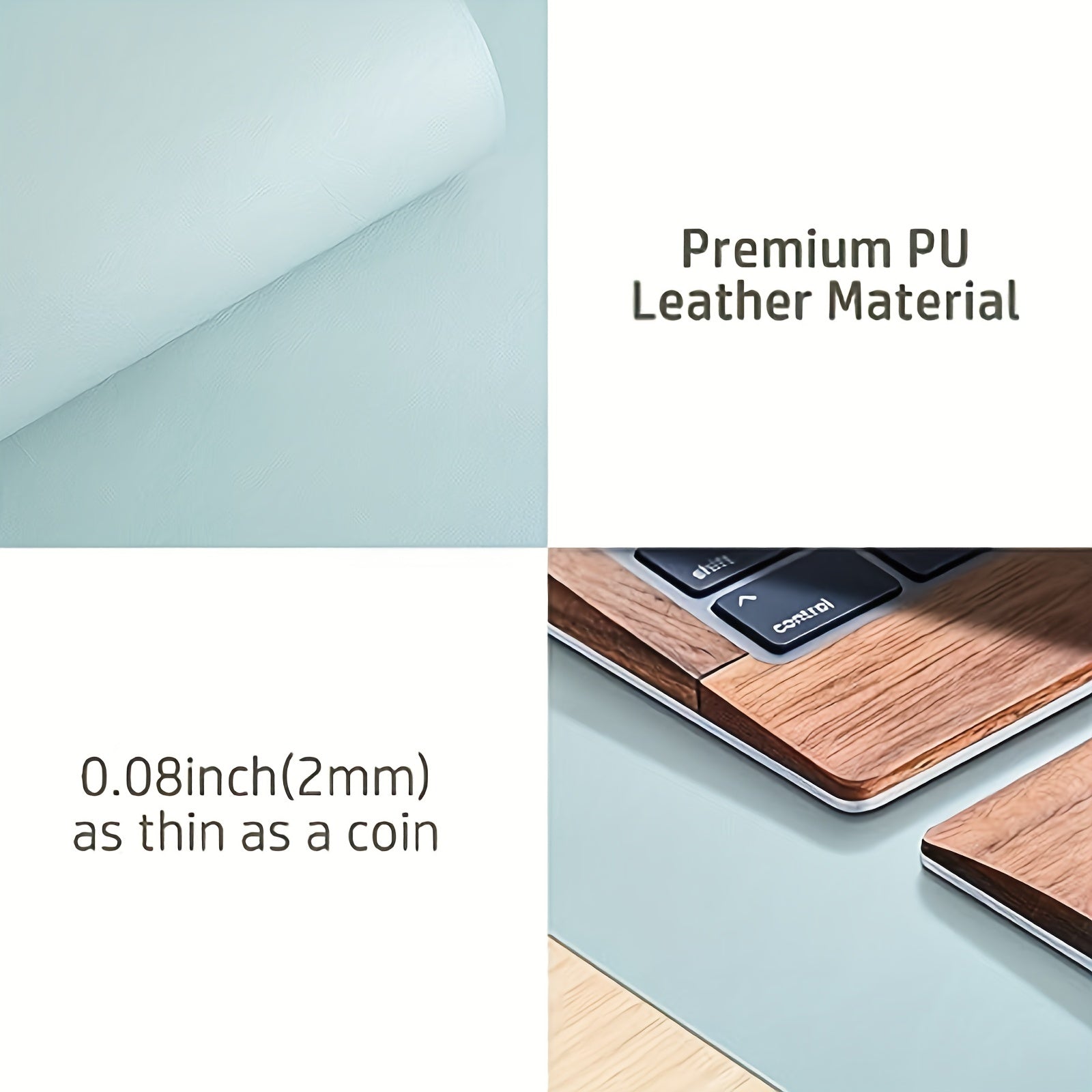Desk Pad Protective Mouse Pad Anti slip PU Leather Engraving Machine Pad