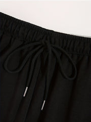 2 Pack Plus Size Sports Pants Women's Elastic Waist Drawstring Pants