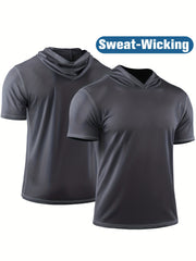 Men's Summer Outdoor Running Hooded Sweatshirt Quick Dry Top Hoodie