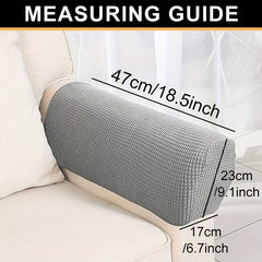 2pcs Stretch Sofa Armrest Cover, Non-slip Fleece Armrest Cover for Furniture