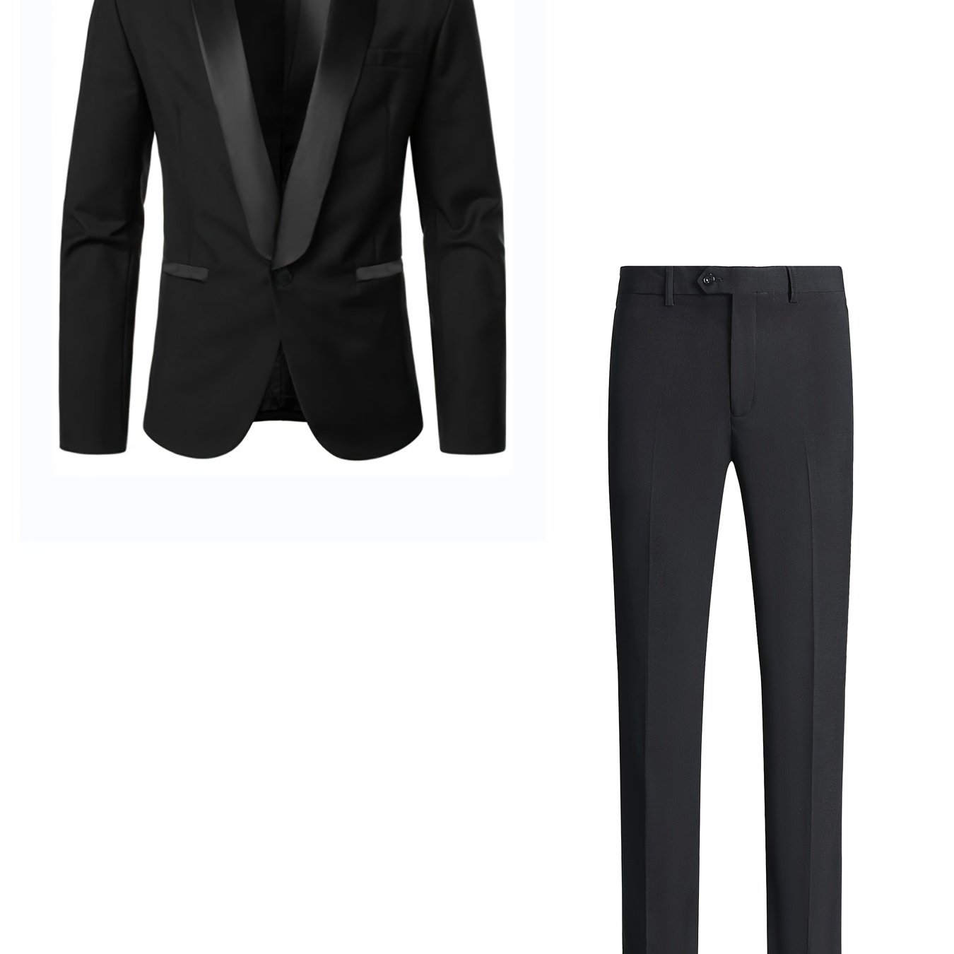 Men's Slim Business Suit One Button Formal Suit With Pants