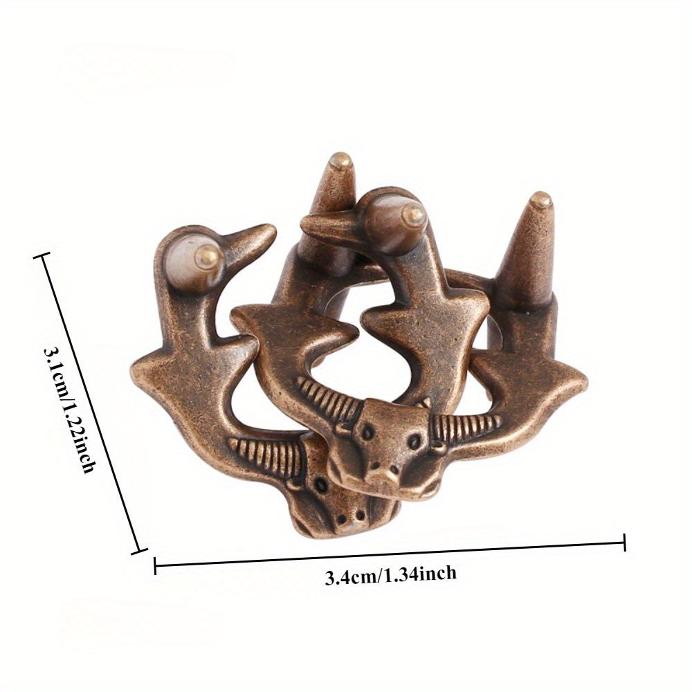 Classic Bronze Luban Locks Set - Logic Creativity Problem Solving