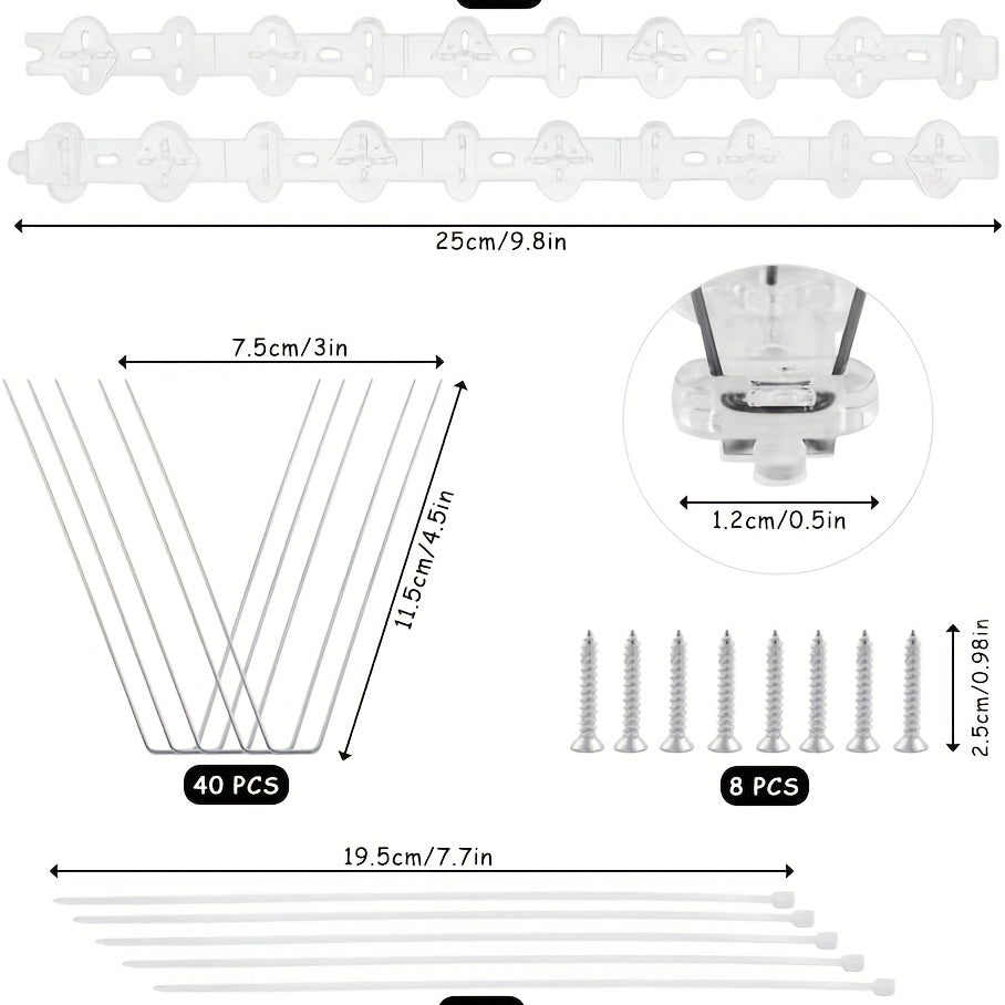 Stainless Steel Pigeon Defense Spikes for Balcony Roof and Windows