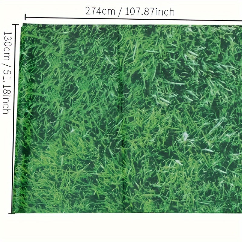Green Grass Tablecloth for Jungle Theme Party