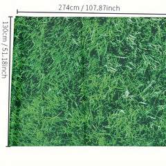 Green Grass Tablecloth for Jungle Theme Party