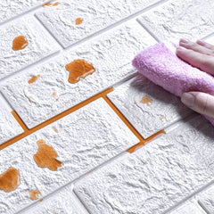 10pcs 3D Wall Tile Stickers Self Adhesive Waterproof Wall Sticker