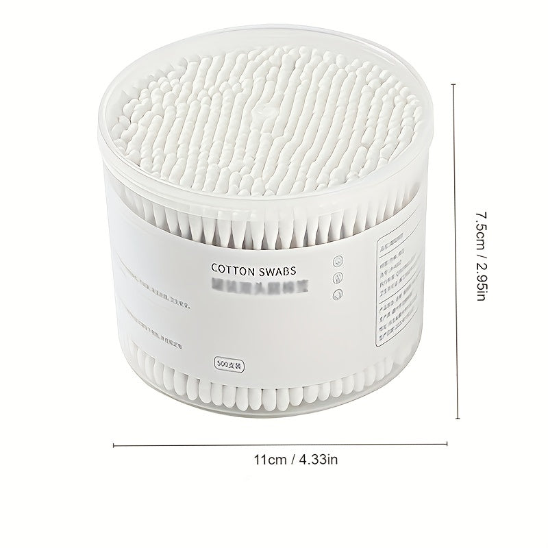 500pcs Disposable Swabs Double Ended Buds with Box for Makeup Daily Cleaning