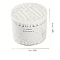 500pcs Disposable Swabs Double Ended Buds with Box for Makeup Daily Cleaning